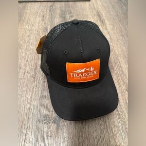 NWT Traeger Brand Black Trucker Hat